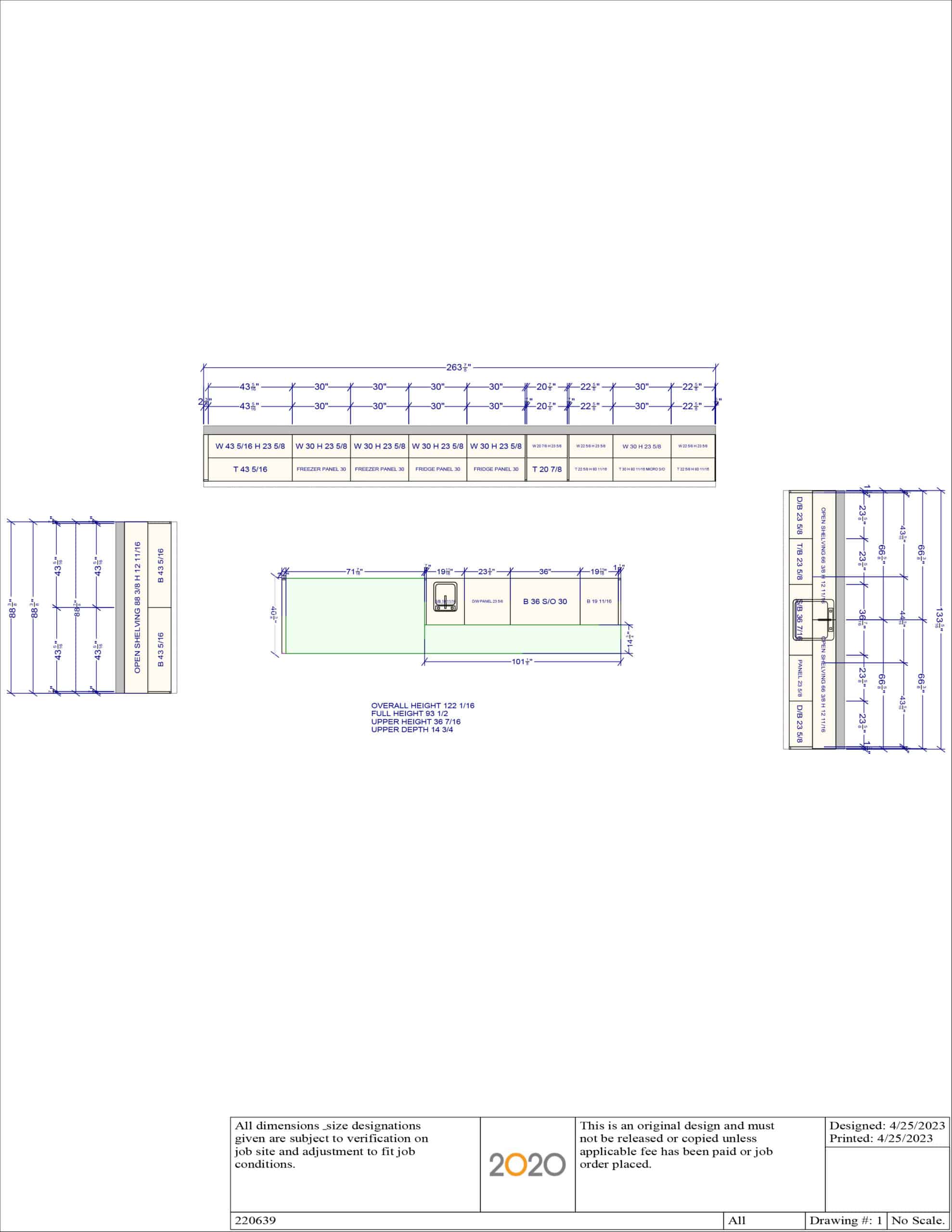 Layout for Bontempo Effervescent White Modern Pre-Owned Kitchen