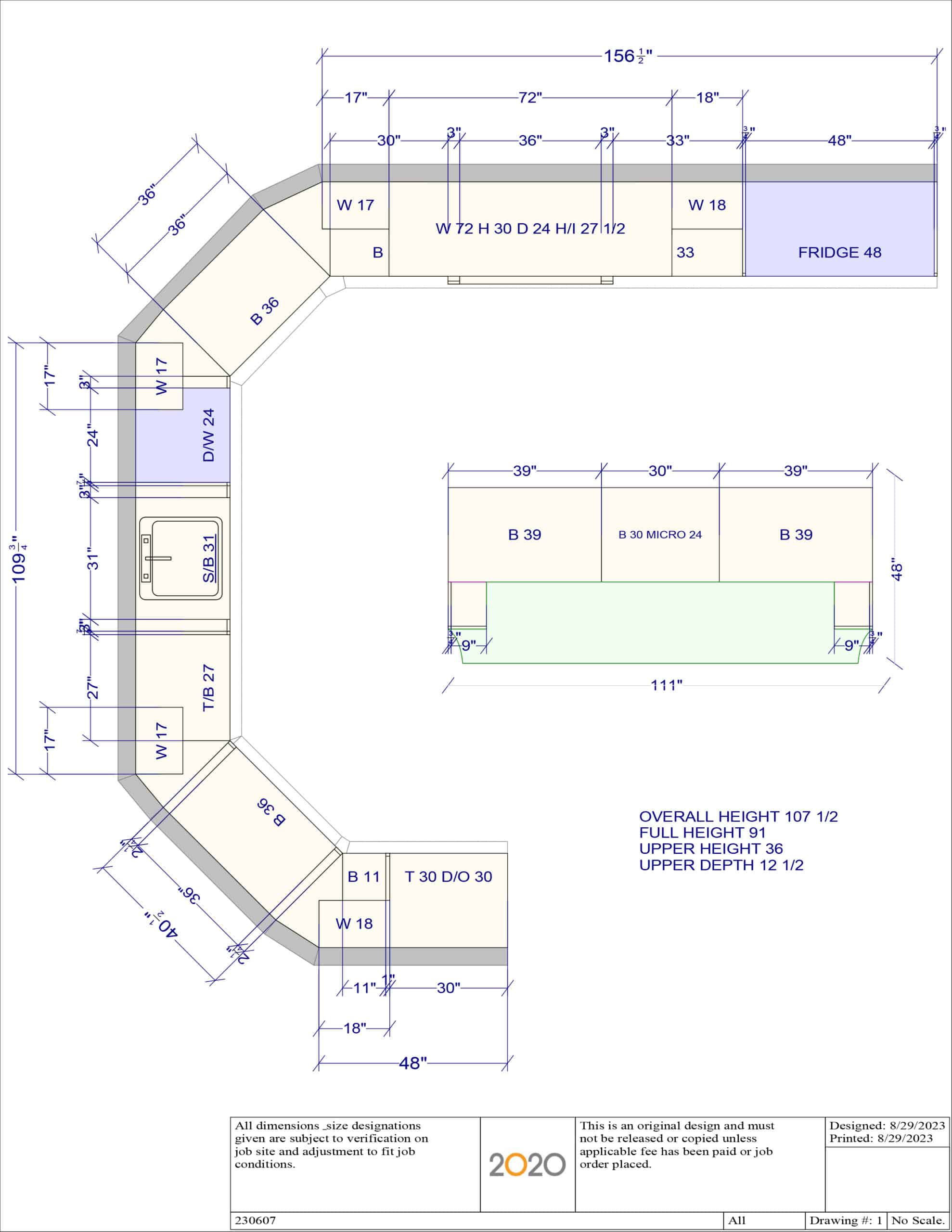 Layout for Plain & Fancy Creamy Vanilla Bean Traditional Pre-Owned Kitchen