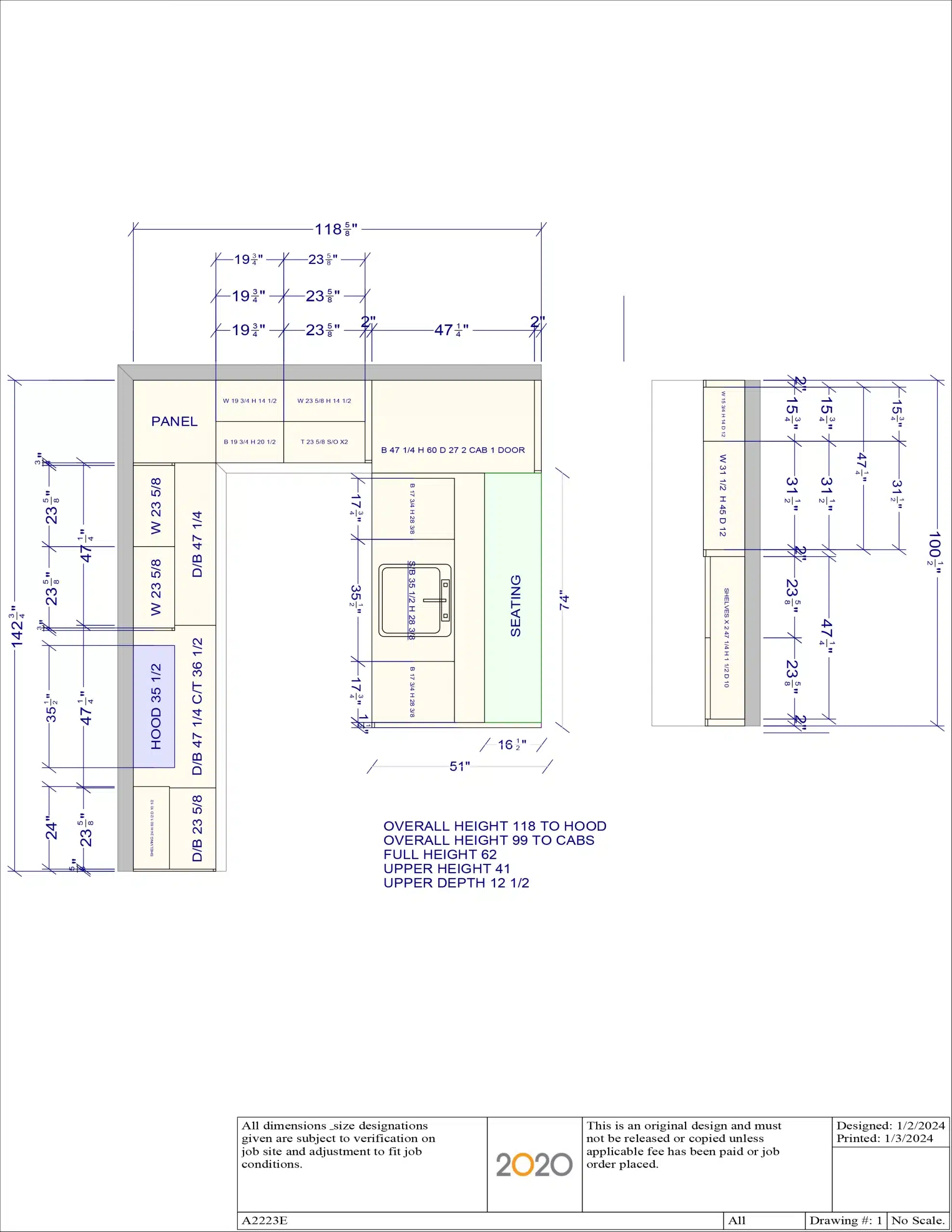 Layout for Downsview Manhattan Traditional Showroom Display Kitchen W/ Entertainment Center