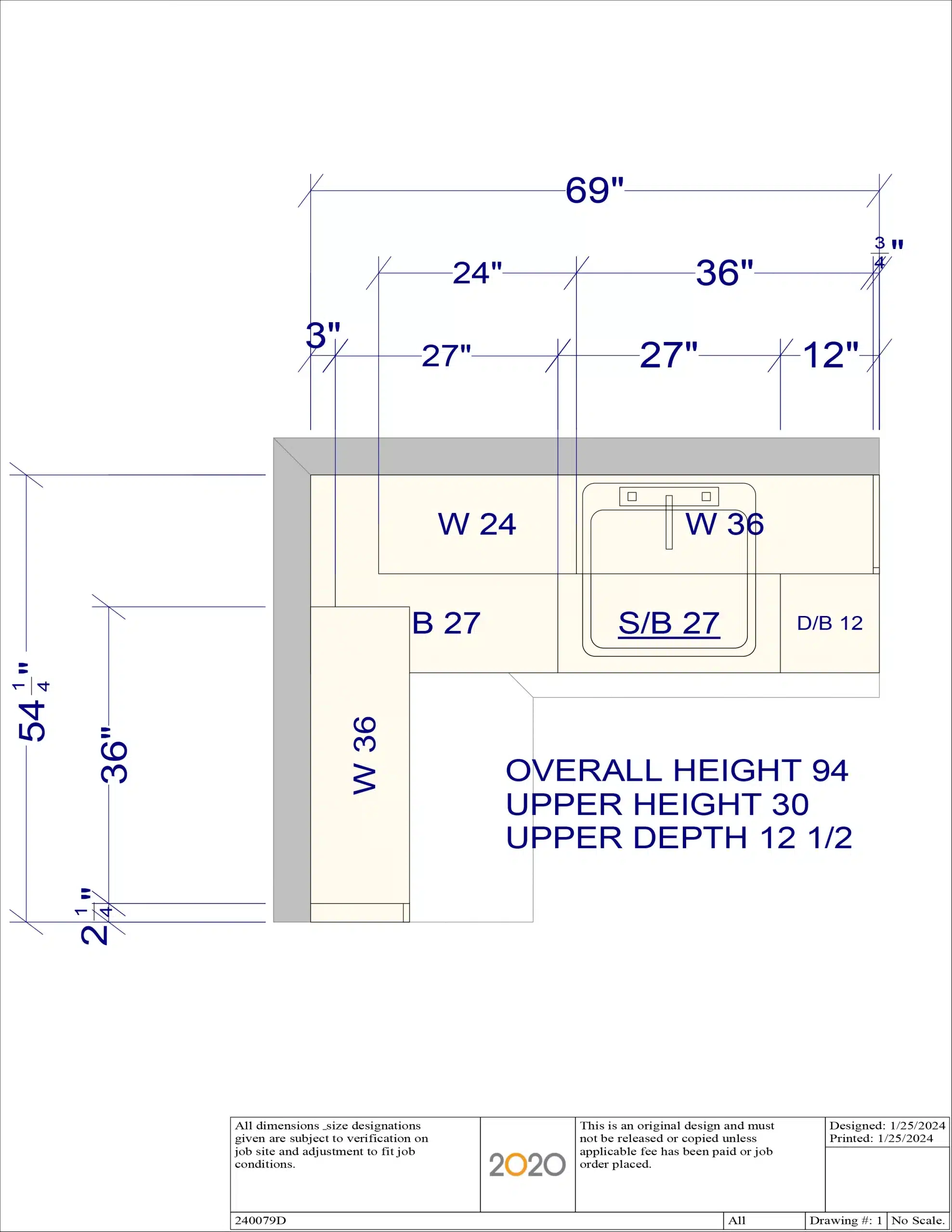 Layout for Winter White Traditional Pre-Owned Kitchenette